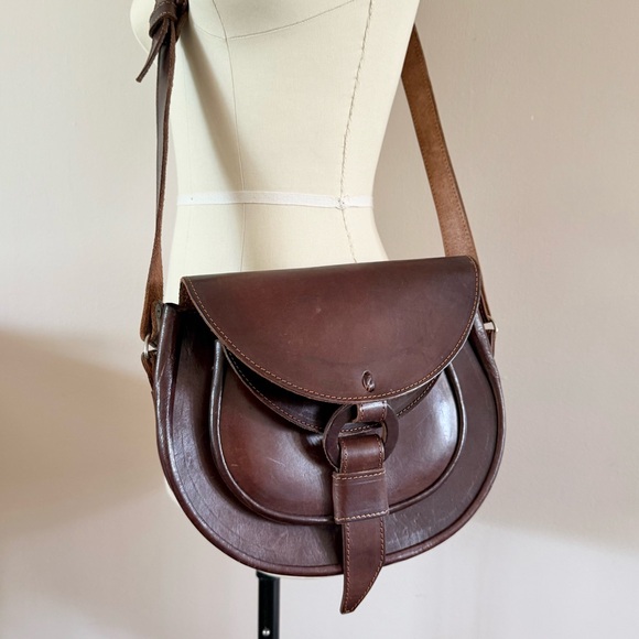 ’70s / Leather Saddle Bag - Picture 9 of 12